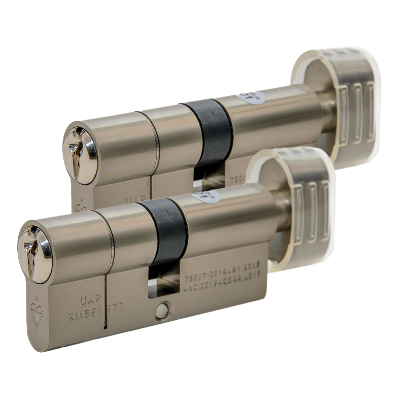 CRL Polished Brass Keyed Cylinder/Thumbturn Combo | Mortise Cylinder - View #3
